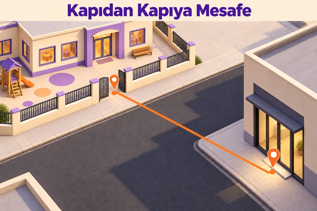 kreş 100 metre kuralı nasıl ölçülür